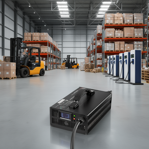 Cargador de batería para montacargas 24V 30A portátil de carga rápida para uso industrial en almacenes - Product Image 2