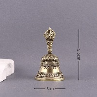 1 pièce Cloche à Djinnes en laiton avec motif diamant, style vintage, objet ancien, décoration d'intérieur, objet décoratif de bureau, objet décoratif pour le thé, artisanat, ornement en cuivre