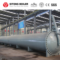 Autoclave horizontal industriel YUTONG 30m en acier inoxydable pour usine de blocs AAC, haute pression, température maximale 184-194°C