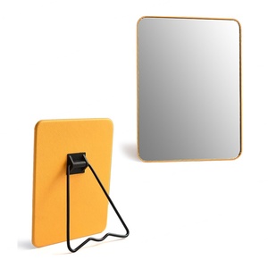 Pocket Pad Shape Makeup <b>Mirror</b> Portable Folding Hand Cosmetic <b>Mirrors</b> - Product Image 1