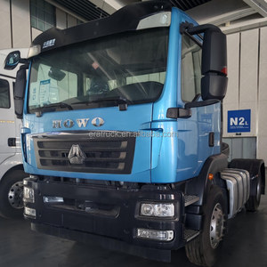 Camión Tractor Sinotruk Howo TX 4x2 430HP <span class=keywords><strong>de</strong></span> Segunda Mano, Color Azul, para Transporte Logístico Interurbano <span class=keywords><strong>de</strong></span> Contenedores Ligeros - Product Image 2