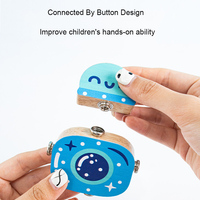 Vente en gros d'usine Ensemble de blocs de construction robot en bois Ensemble de jouets d'assemblage cadeau éducatif pour enfants garçons et filles