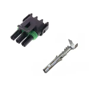 Conector fêmea de 3 pinos de DJ3031Y-2.5-21, conector de automóveis, terminal e carretel