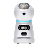 Dispensador de Comida para Mascotas Robótico Inteligente de 3.5L, 4 Comidas, 80 Porciones, Temporizador, Grabación de Voz, Recordatorio, Comedero Automático para Perros y Gatos