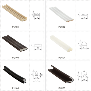 Commercio all'ingrosso a buon mercato Design moderno Pu striscia di porta e finestra di sigillatura porta porta in <span class=keywords><strong>legno</strong></span> fessura della porta - Product Image 6