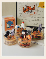 Vente en gros de cire de soja pour Halloween, bougies parfumées d'aromathérapie faites à la main