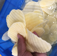 Aardappel Gekreukt Snijmachine Golfvormige Chips Snijmachine