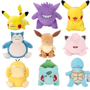 Peluche Originali Pokémon, Giocattoli Morbidi di Personaggi <span class=keywords><strong>Anime</strong></span> Famosi, Bambole di Peluche per Bambini - Product Image 2