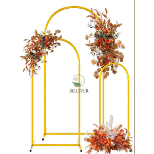 Personnalisé 3 * 6ft 4 * 7ft arc fond anniversaire mariage fête scène décoration fer matériel arc toile de fond support - Product Image 6