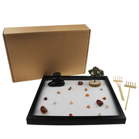 Vente en gros de mini-jardins zen de qualité supérieure, kit de jardin zen de style japonais exquis pour la réduction du stress à la maison et au bureau
