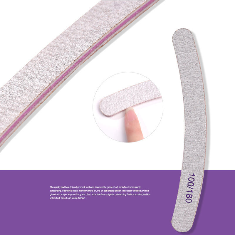 Curved nail file