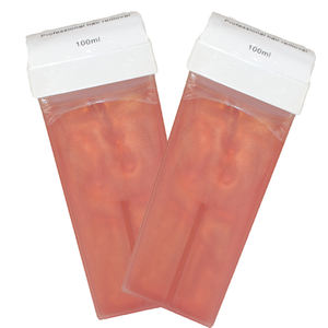 Vente en gros d'usine, cartouche de <span class=keywords><strong>cire</strong></span> dépilatoire à rouleaux, 100 ml de colophane pour l'<span class=keywords><strong>épilation</strong></span> du corps entier, jambes, noix de coco, aloès, miel, beurre de karité - Product Image 2