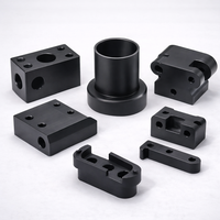 Fournisseur de pièces en plastique usinées sur commande CNC, nylon noir (PA6, PA66, PA12 et PA6 GF30), production sur commande