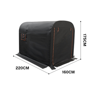 Tente de garage pliable pour moto, grande capacité, anti-UV, hydrofuge, anti-poussière, en polyester 210D, 220x160x175cm, 90D16A Moto - Product Image 4