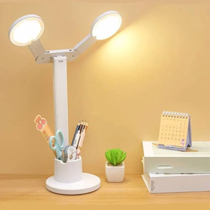Modern High-End <b>Work</b> Learning <b>LED</b> Desk Lamp Folding Eye Protection Touch Dimming Student Charging Bedroom Dormitory Reading USB - Product Image 2