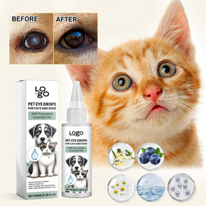 Gouttes oculaires pour chiens et chats, sans irritation, sans brûlure, douces, pour garder les <span class=keywords><strong>yeux</strong></span> confortables, solution de lavage oculaire pour animaux de compagnie, marque privée - Product Image 2