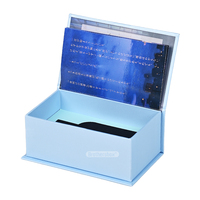 Boîte cadeau magnétique de luxe sur mesure, faite à la main, pour échantillons de parfum, vide, avec insert en mousse