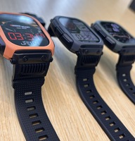Montre connectée GPS Algorithme Cywee 170+ modes sportifs Montres connectées avec moniteur de fréquence cardiaque, mesure de l'oxygène sanguin et de la pression