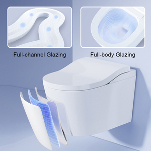 WC intelligent mural non électrique avec siphon de drainage en P et réservoir dissimulé pour petites salles de bain et appartements compacts - Product Image 5