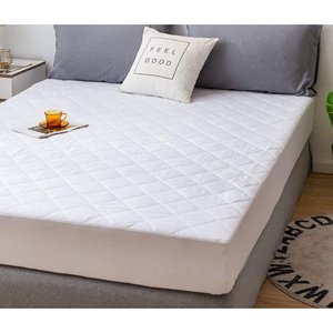 Quilted Waterproof Mattress Protector Fitted Sheet Style Cover Mattress Thick Soft Pad for Bed Twin Size White color