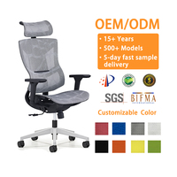 Chaise de bureau ergonomique et confortable avec repose-pieds, entièrement en maille, par Foshan SHUNMAS – Vente en gros