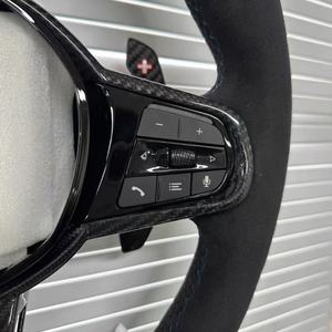 Volante Deportivo de Cuero <span class=keywords><strong>M</strong></span> Compatible con <span class=keywords><strong>BMW</strong></span> 320 325 <span class=keywords><strong>330</strong></span> 550 F30 F10 F20 F07 F01 G01 G11 G20 G30 G38 G82 M3 M4 M5 M7 F32 - Product Image 4