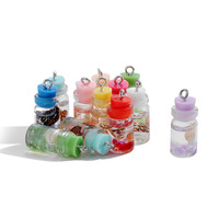Breloques d'Animaux Bonbons Sucettes Bouteilles de Vin Canards et Tamis en Résine à Mélanger les Couleurs pour Boucles d'Oreilles, Pendentifs de Collier et Porte-clés DIY pour la Fabrication de Bijoux