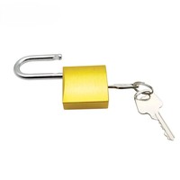 QVAND 38mm en aluminium et acier inoxydable manille Oem rouge cadenas de sécurité avec clé principale