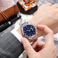 Montres-bracelets à quartz étanches pour hommes d'affaires avec calendrier, cadeaux directs d'usine TPOFHS