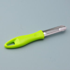 Cuchillo de Plástico y Acero Inoxidable, Raspador Manual de Escamas de Pescado, Utensilios de Cocina - Product Image 4