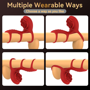 Anillo Vibrador para Pene con <span class=keywords><strong>Control</strong></span> Remoto APP para Hombre, Popular, con 9 Modos de Vibración, 100% Impermeable, para Estimulación Compartida en Pareja - Product Image 4