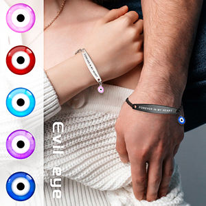 بيع بالجملة 2-3 مكعب سلسلة مجوهرات عيون الشر الفولاذ المقاوم للصدأ 18 قيراط مطلية بالذهب هدايا حظ سوار عيون الشر التركي الجديد - Product Image 4