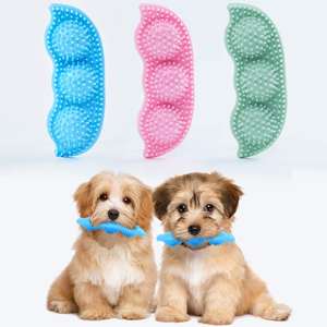 Jouets à mâcher pour animaux de compagnie Petits chiens Jouets propres à 360 ° Convient 2-8 mois Nettoyage des dents du chiot et massage des gencives Jouet interactif pour chien - Product Image 1