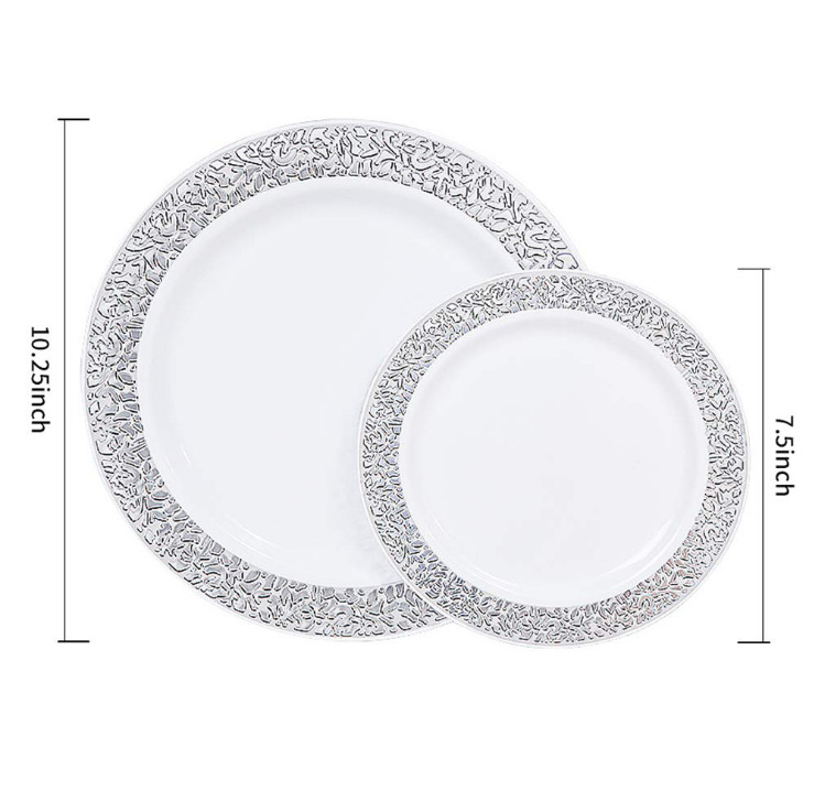 assiette creuse en argent
