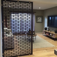 Panneau mural décoratif de luxe en métal, design personnalisé, cloison de séparation pour salon