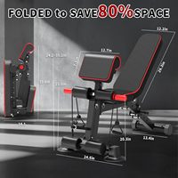 Banc de musculation pliable et réglable pour exercices à domicile, idéal pour les sit-ups et l'haltérophilie