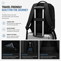 Sac à dos professionnel antivol en polyester Oxford pour ordinateur portable, avec fermeture éclair, idéal pour les voyages et le travail, grande capacité, unisexe