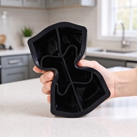 Moule à glaçons en silicone de qualité alimentaire avec couvercle, facile à démouler, pour boules de glace maison