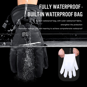 <span class=keywords><strong>Guantes</strong></span> Recargables para Invierno con Calefacción a Batería, Impermeables y Resistentes al Viento, para Esquí, Snowboard y Senderismo - Product Image 3