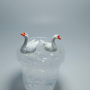 สไลม์ใสยืดหยุ่น CHENXI Factory Design รุ่น Elegant Swan Jelly Slime แบบมีกากเพชรตกแต่ง - Product Image 2