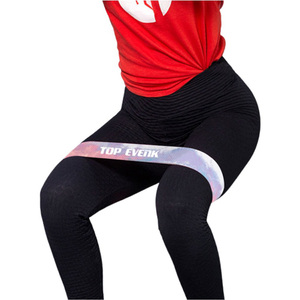 Vendita Calda di Nuovo Stile Tessuto di Cotone Stampa Hip Cerchio di Resistenza Esercizio Band <span class=keywords><strong>con</strong></span> Logo Personalizzato - Product Image 1