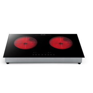 เตาแม่เหล็กไฟฟ้า 1600W+1800W 2 หัวเตา อินฟราเรด แบบฝังและแบบตั้งโต๊ะ เซรามิก สำหรับใช้ในครัวเรือน เตาแก๊ส - Product Image 1