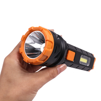 Lampe de poche LED portable super lumineuse avec torche COB, mini corps en ABS avec recharge USB pour les urgences à domicile