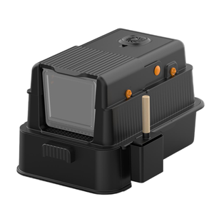 Bac à litière pour chat en plastique de luxe extra large, entièrement fermé, facile à nettoyer, pliable, anti-éclaboussures, désodorisant pour chats et chiens - Product Image 5