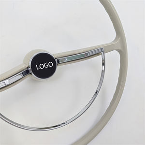 พวงมาลัยสีเทาแบบเรโทรสำหรับรถโฟล์คสวาเกน บีทเทิล คลาสสิก ปี 1962-1971 รุ่น 62-71 วีดับบลิว บัก คาร์มันน์ ไจอา ไทป์ 3 - Product Image 4