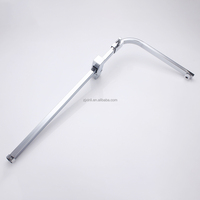 Matériau en acier inoxydable chromé X15101 de colonne de douche carrée