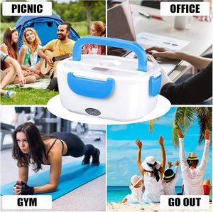 2026 Portable Electric Microwave Oven <b>Lunch</b> Food Warmers Portable Mini 110/24/12v for Car Home - Product Image 6