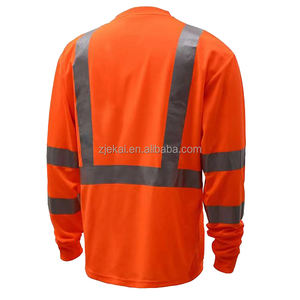 Kemeja kerja pria, lengan panjang konstruksi katun kemeja katun keselamatan untuk pria - Product Image 2