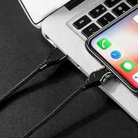 Kabel Pengisian Cepat Samsung HUAWEI 7A USB A ke Android IOS Tipe-C 100W Pengisi Daya Cepat Kabel Data USB C Tahan Lama 0.25m-3m