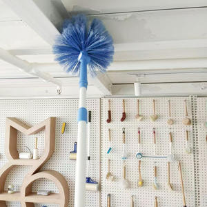Balai à plumes bleu personnalisable pour le nettoyage des ventilateurs de plafond, brosse extensible pour le nettoyage ménager - Product Image 6